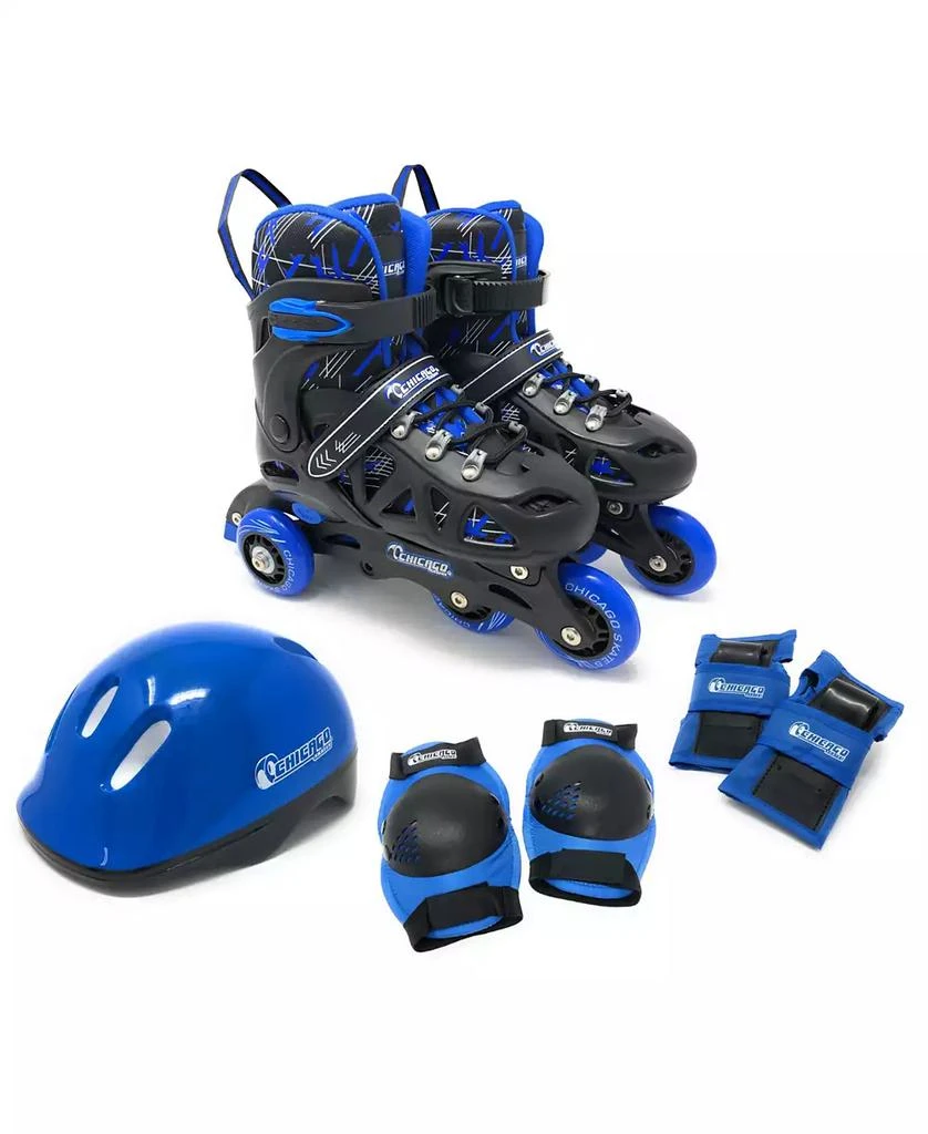 Chicago Skates Chicago Adjustable Inline Training Skate 8pc Combo Set - Size S (J10-J13) 3