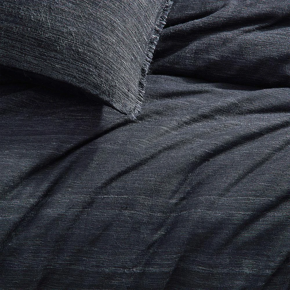 Donna Karan Home Elements Raw Silk Blend Duvet Cover, King 4