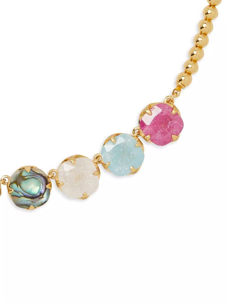 Kate Spade Pop Of Joy Goldtone, Cubic Zirconia, Glass & Abalone Necklace 2
