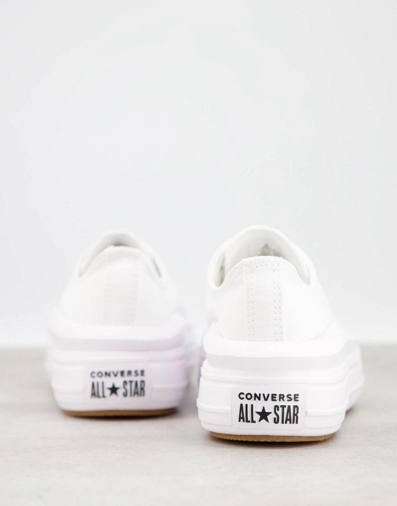 Converse Converse Chuck Taylor All Star Move Ox trainers in white 3