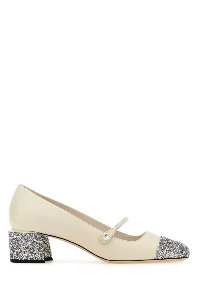 Jimmy Choo Ivory Nappa Leather Elisa 45 Pumps 1