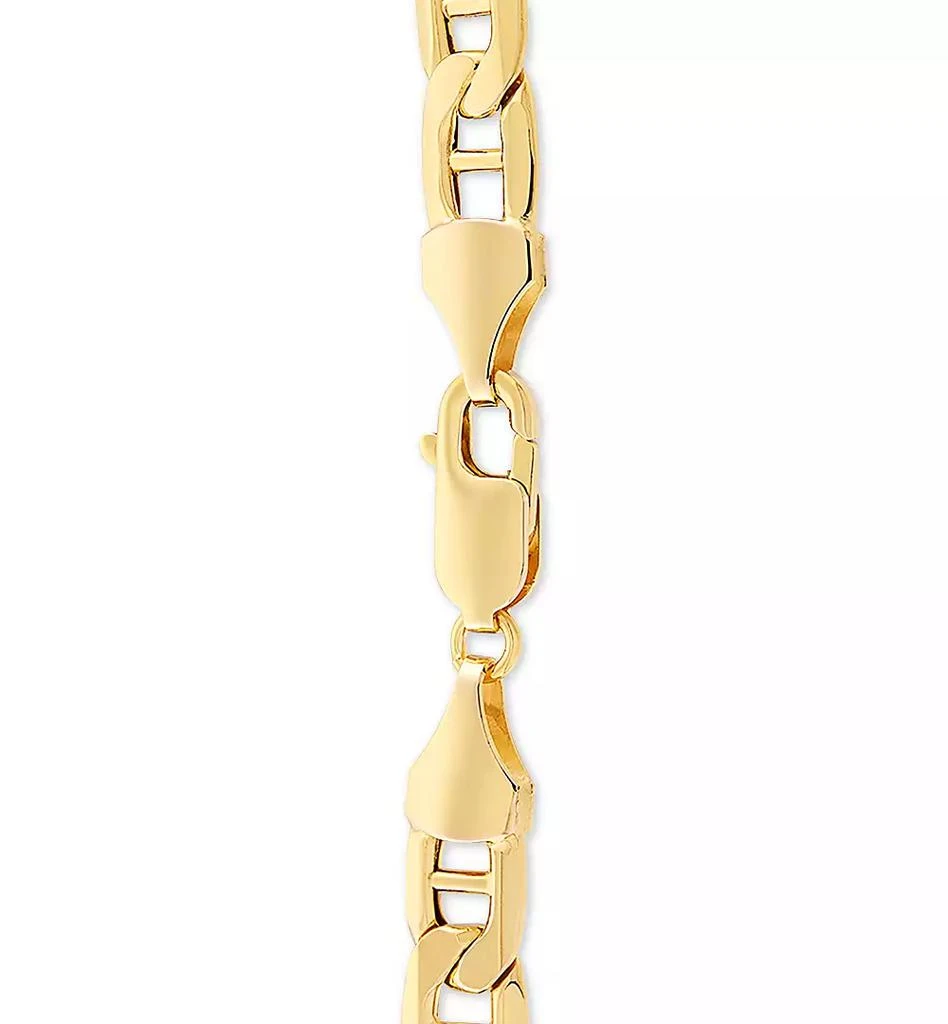 Italian Gold Mariner Link Chain 24" Necklace in 10k Gold 5
