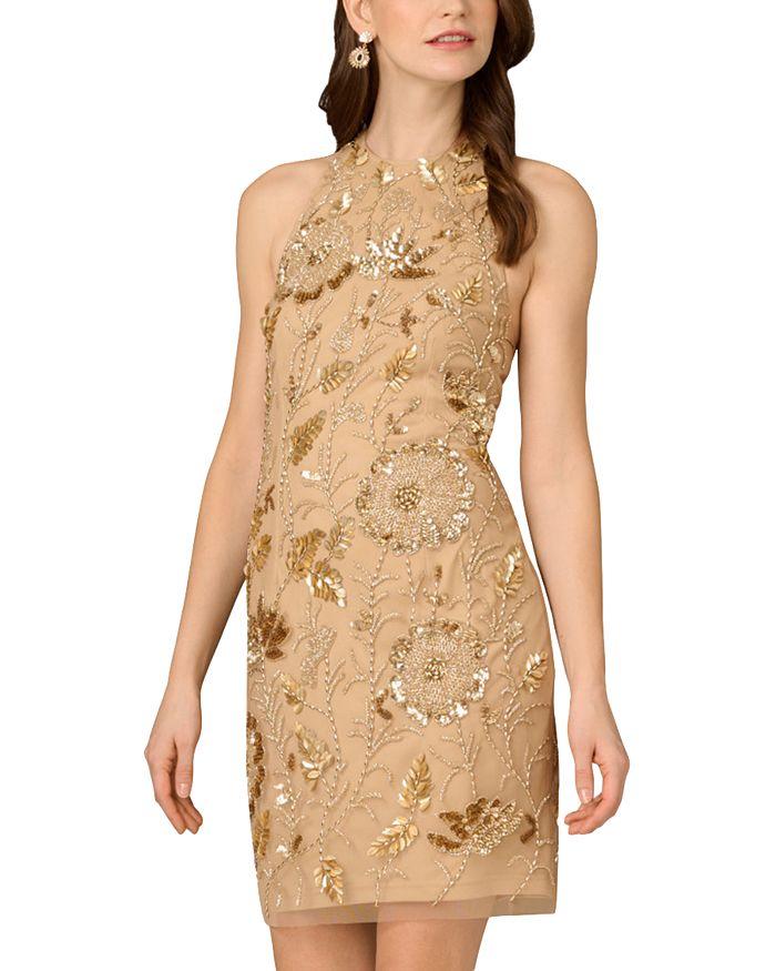 Aidan Mattox Halter Short Dress