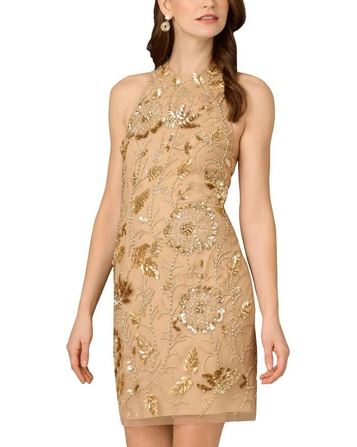 Aidan Mattox Halter Short Dress 1