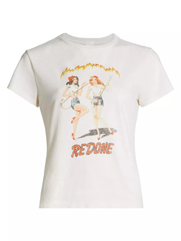 Re/Done Vintage Graphic Cotton T-Shirt 1