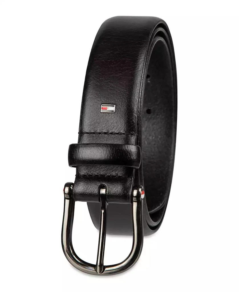 Tommy Hilfiger Men's Nautical Feather Edge Leather Belt 2
