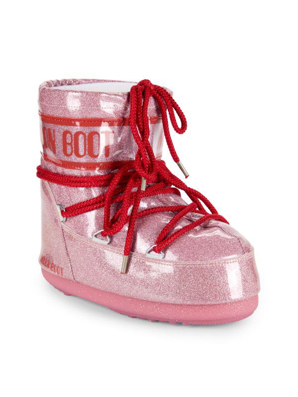 Moon Boot Glitter High Top Sneakers