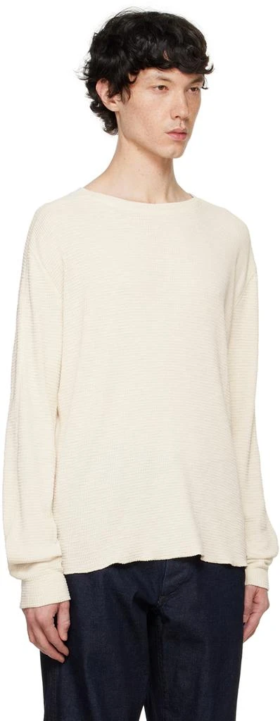 RRL Off-White Textured T-shirt 2