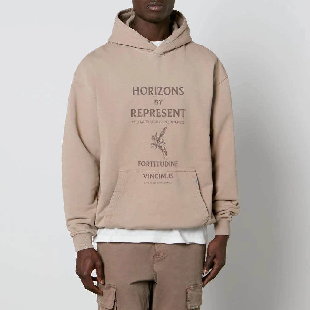 REPRESENT REPRESENT Horizons Graphic Cotton-Jersey Hoodie 1