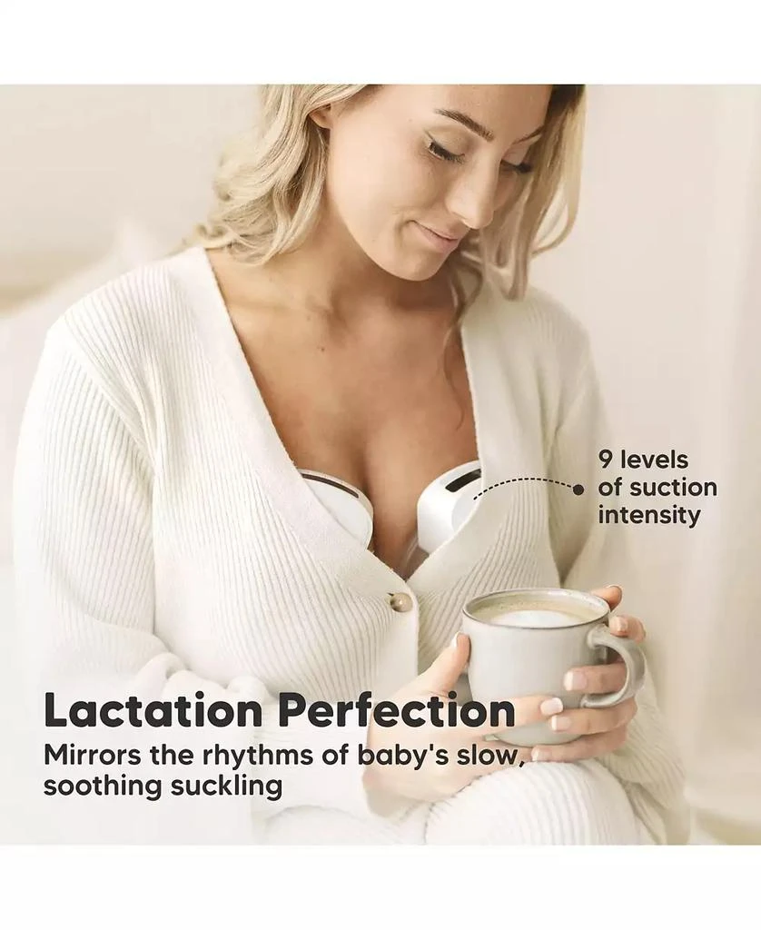 KeaBabies Pulse S10 Pro Breast Pump, Hands Free Double Electric Breast Pumps, Wearable Breastfeeding Pump Portable, 24mm Flange 2