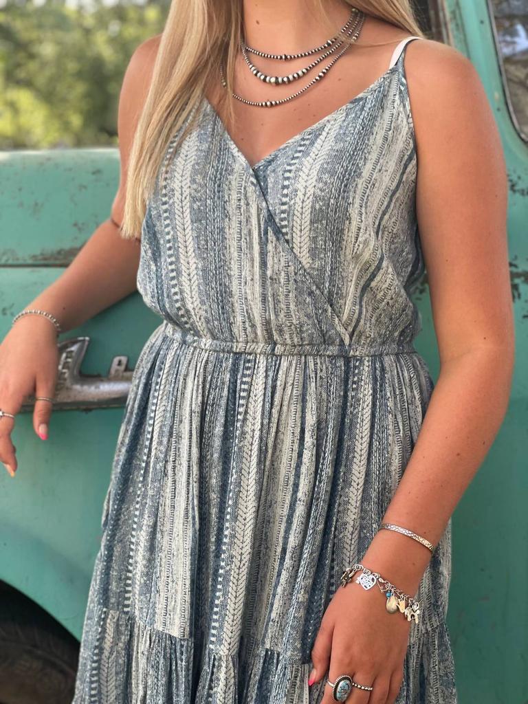 Justin Justin - Denim Stripe Mini Dress