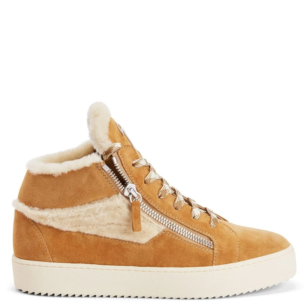 Giuseppe Zanotti Giuseppe Zanotti Kriss Ice Shearling Mid Top Sneakers 1