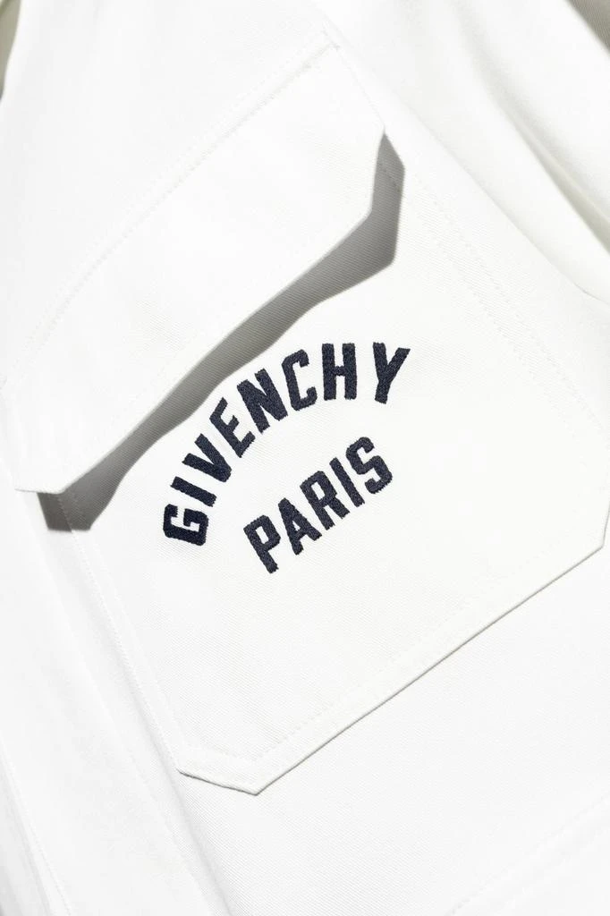 Givenchy Givenchy Paris Logo Embroidered Long-Sleeved Shirt 4