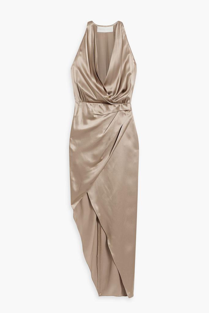 Michelle Mason Wrap-effect silk-satin dress