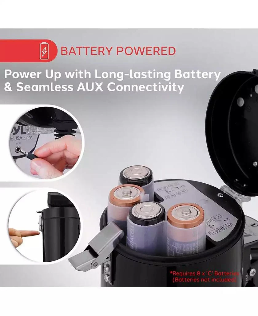 Pyle 50-Watt Portable Megaphone with Siren, MP3 Input, Automatic Siren, Shoulder Strap, Lightweight 6