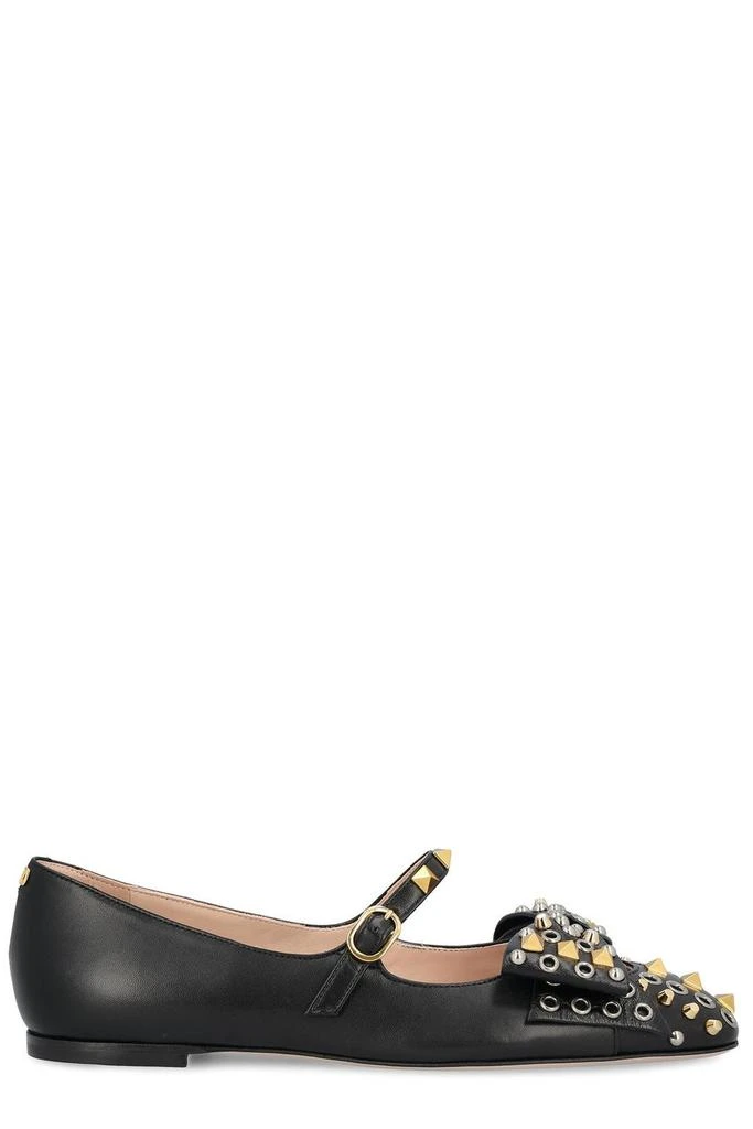 Valentino Valentino Garavani Rockstud Bowow Slip-On Ballerina Shoes 1