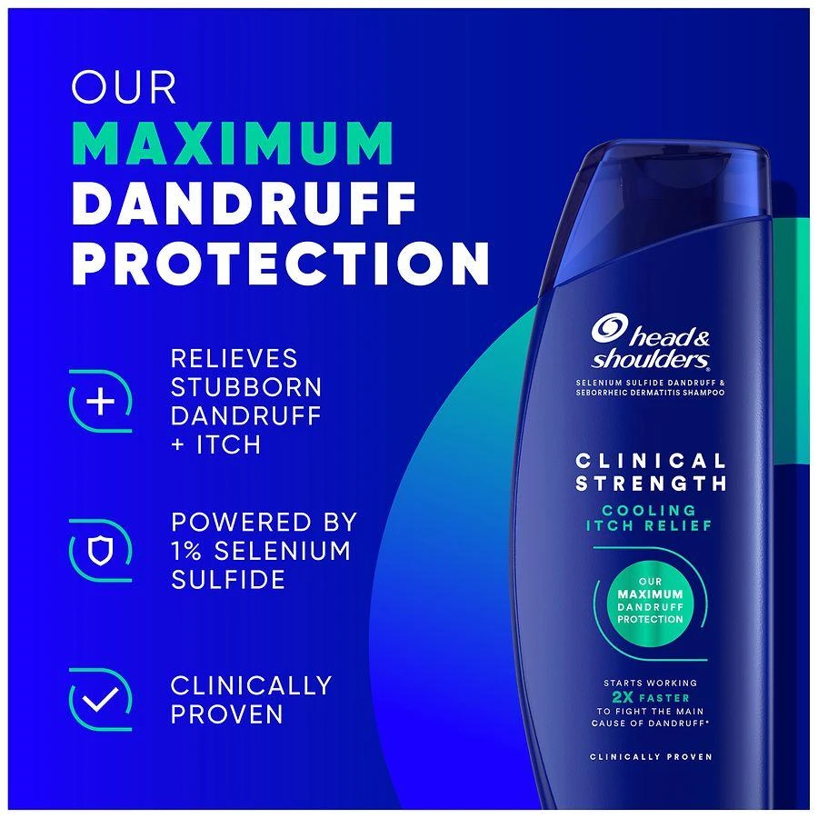 Head & Shoulders Cooling Itch Relief Shampoo, for Stubborn Dandruff 4