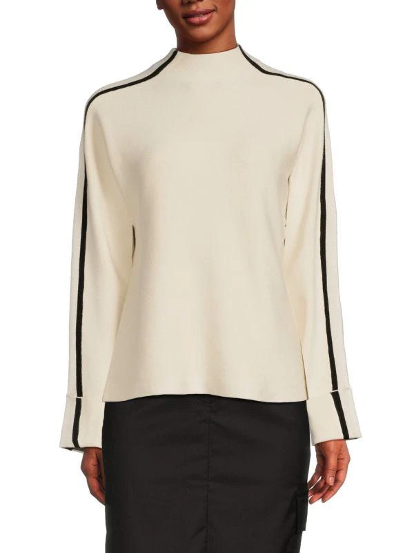 Saks Fifth Avenue Tipped Folded Cuff Sweater 1