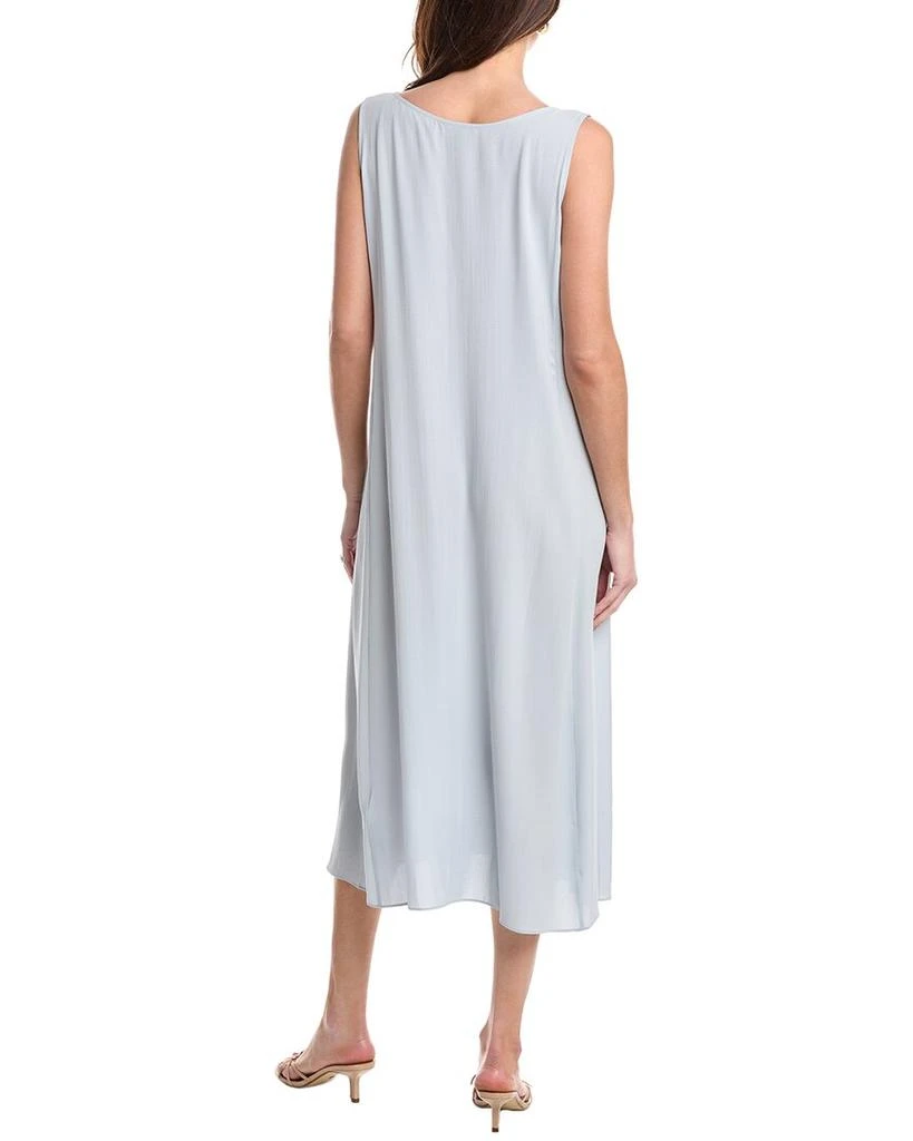 Eileen Fisher EILEEN FISHER Scoop Neck Silk Flare Dress 2