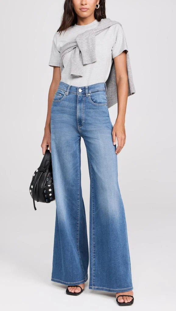 DL1961 Softwear Hepburn Wide Leg High Rise Jeans 4