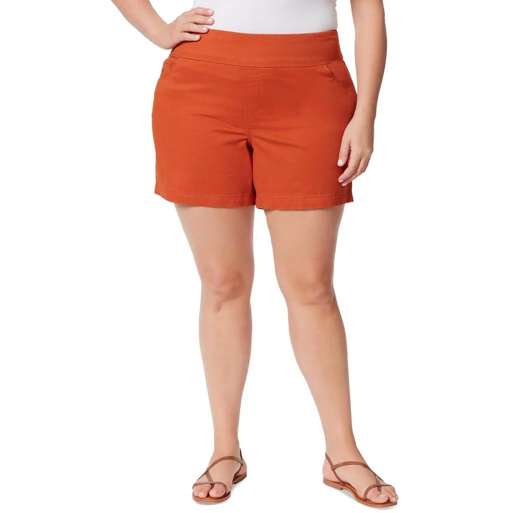 Gloria Vanderbilt Plus Womens High Rise Short Denim Shorts 3