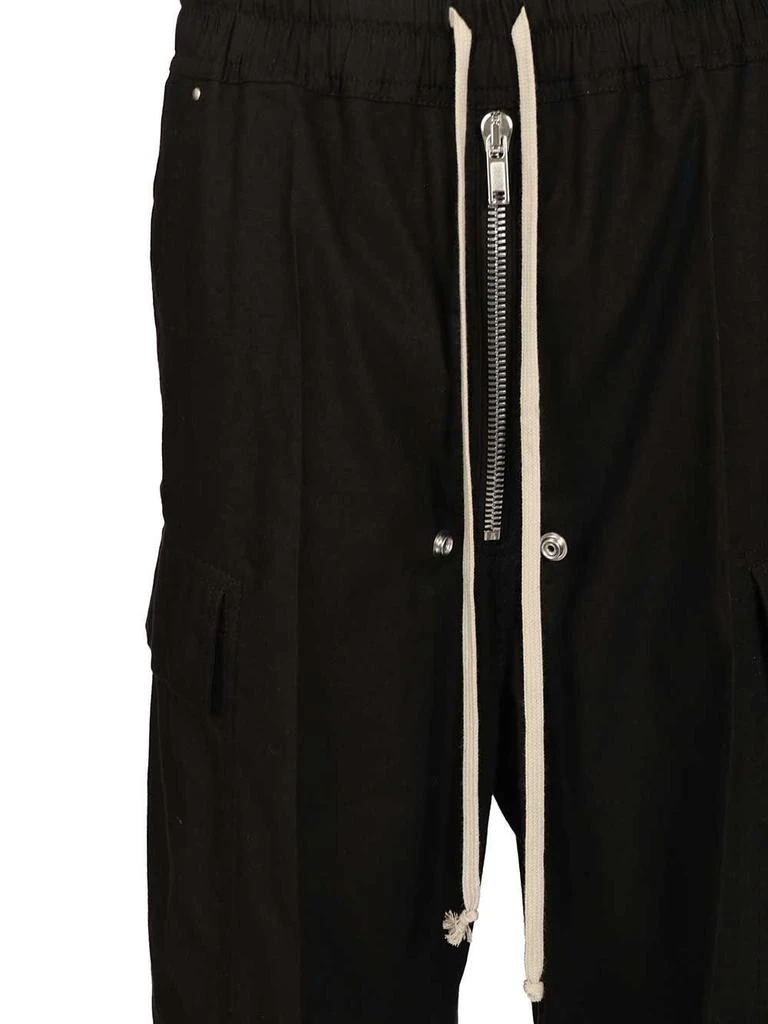 Rick Owens Rick Owens Zip Detailed Drawstring Trousers 4