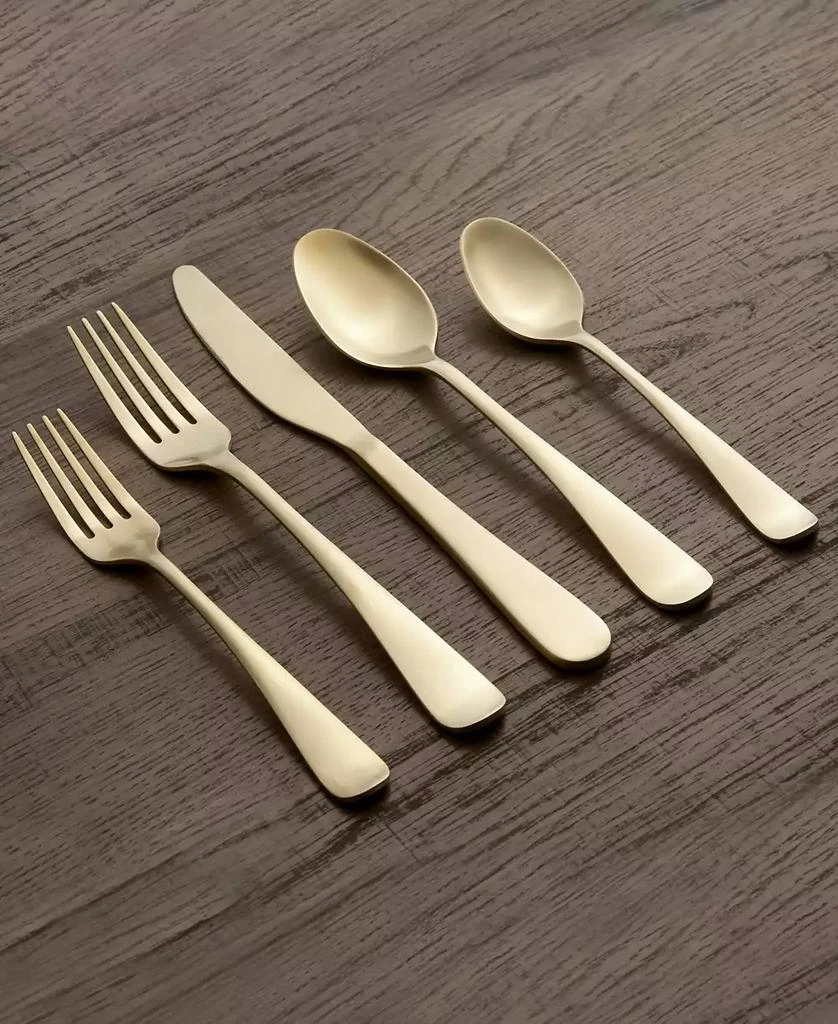 Cambridge Silversmiths Rhiannon Champagne Satin 20-Piece Flatware Set, Service for 4 2