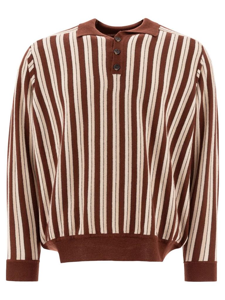 BODE Bode "Hogan Stripe" Polo Shirt
