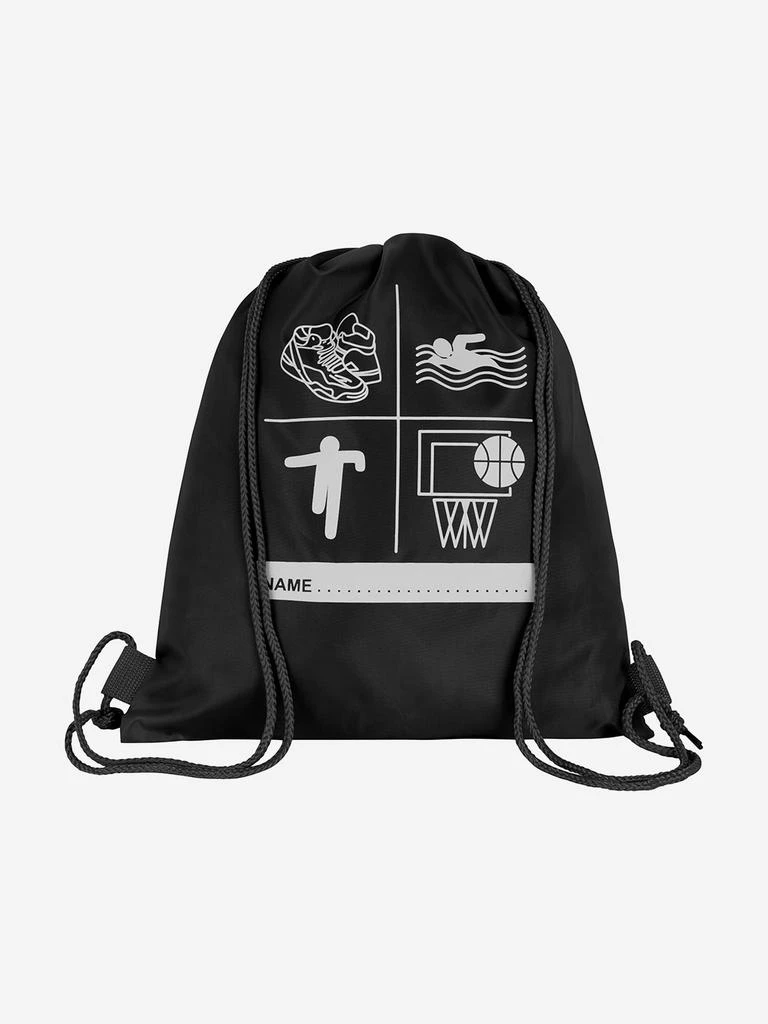 Zeco Schoolwear Zeco Kids School Premium Printed PE Bag in Black (40cm) 3
