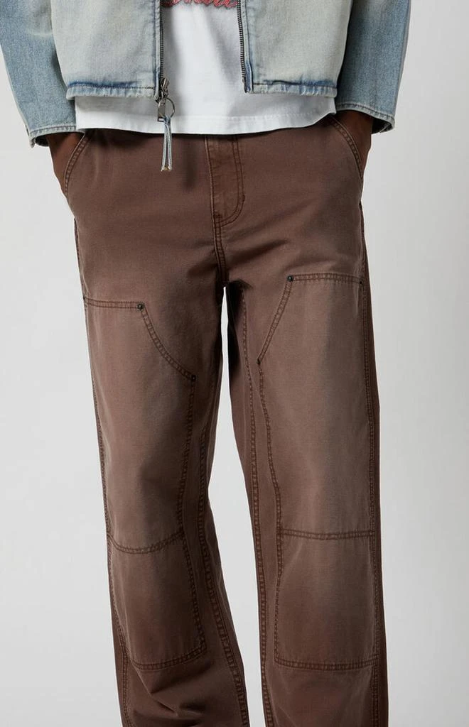 PacSun Brown Baggy Carpenter pants 5