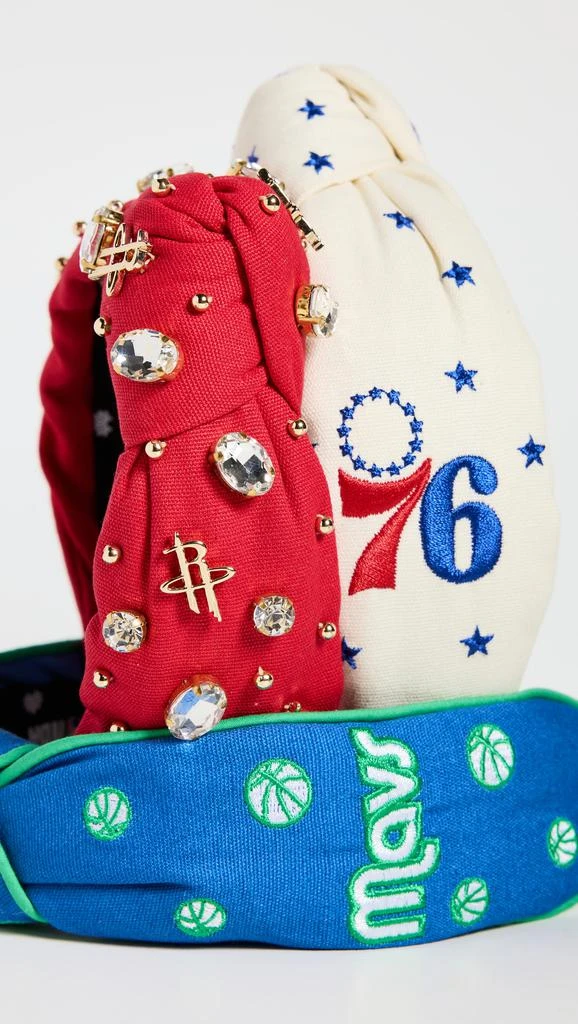 Lele Sadoughi Lele x Philadelphia 76ers Embroidered Headband 4