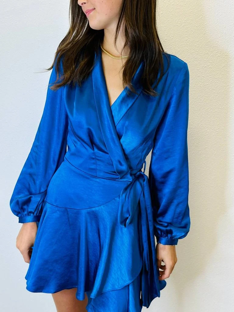 knee length dresses for ladies Ondine Wrap Midi Dress by ALEMAIS