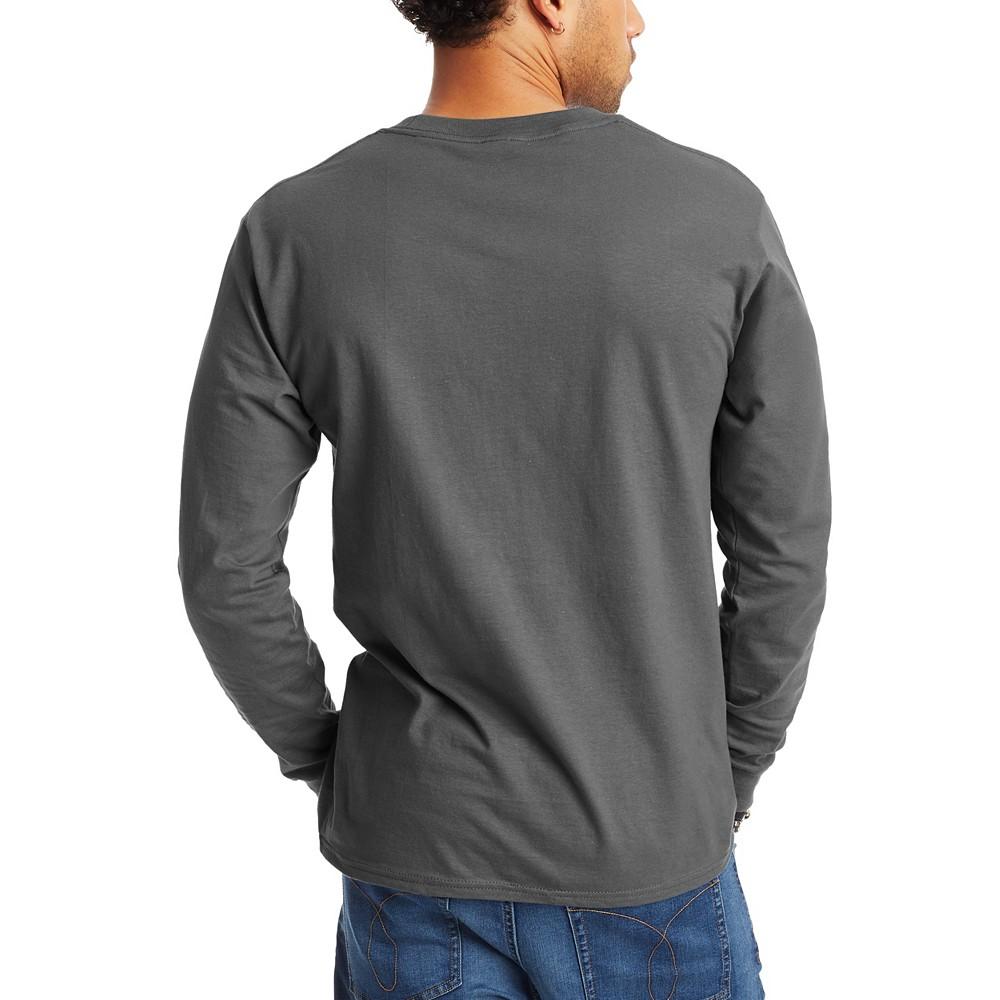 Hanes Beefy-T Unisex Long-Sleeve T-Shirt, 2-Pack