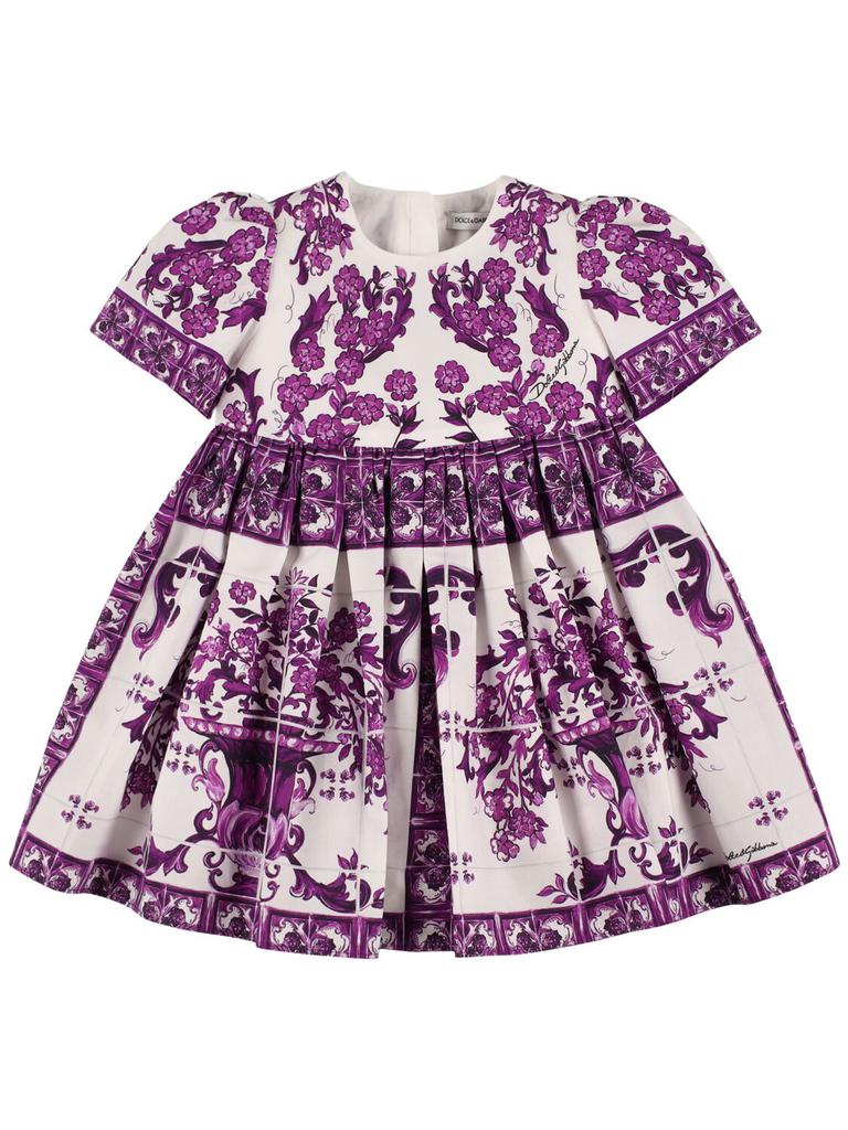 ワンピース Dolce & Gabbana Silk Midi Pencil Dress With Maiolica Print Silk midi pencil dress with Maiolica print DOLCE & GABBANA