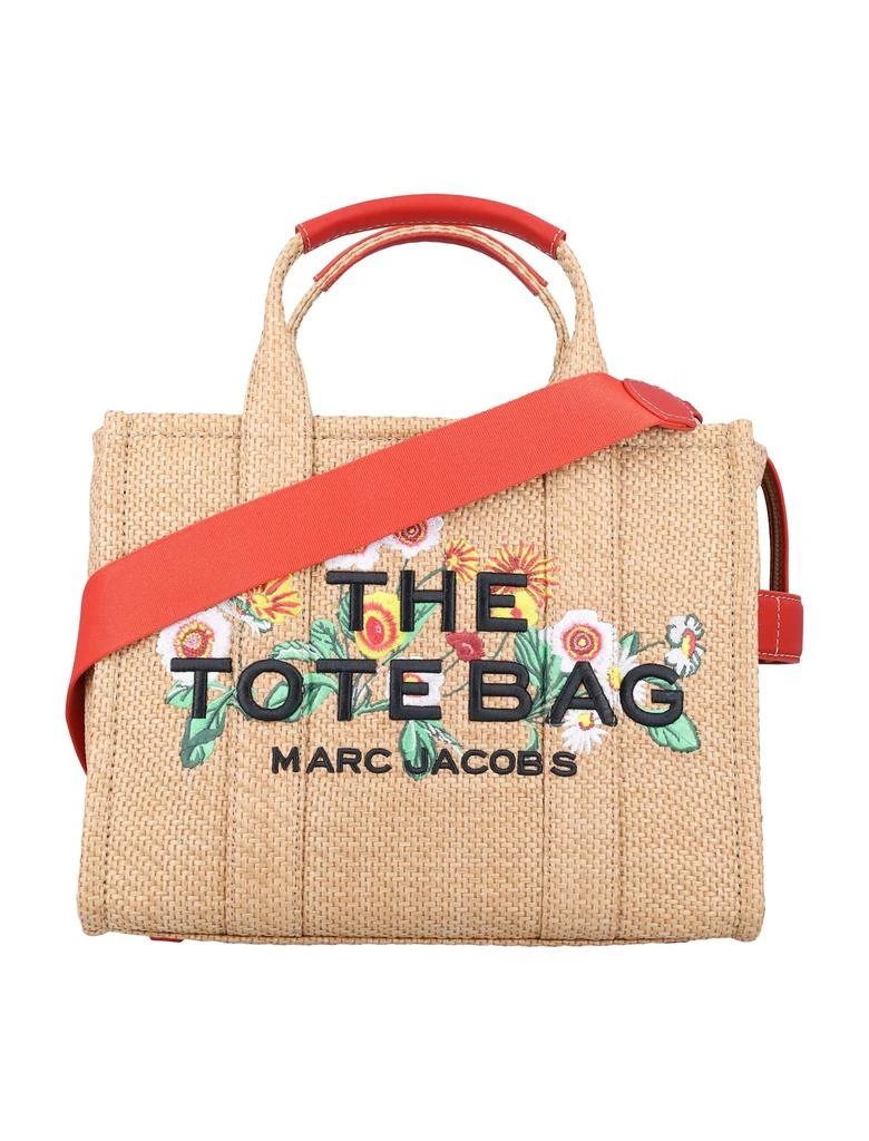 Marc Jacobs The Medium Tote Embroidery Daisy Raffia 1