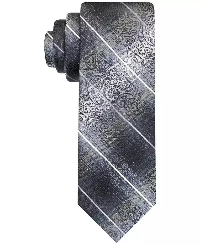Van Heusen Men's Stripe Paisley Tie 1