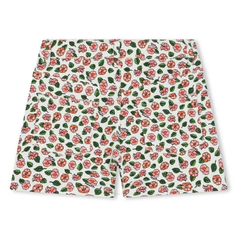 Kenzo Girls Floral Cotton Shorts 2