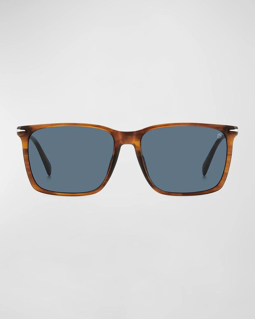 David Beckham Men's Rectangle Acetate Sunglasses 2