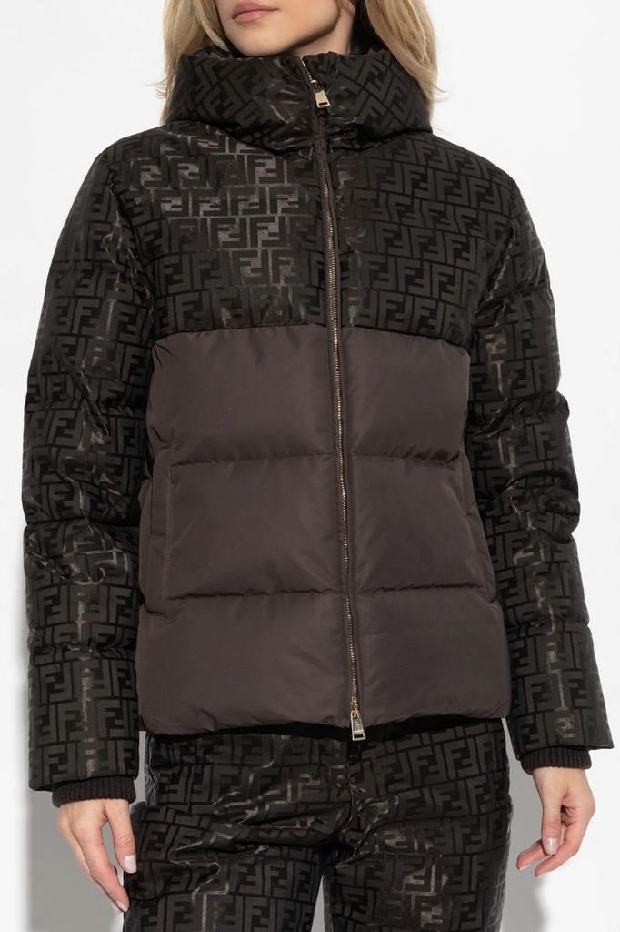 Fendi Fendi FF Jacquard Hooded Padded Jacket 2