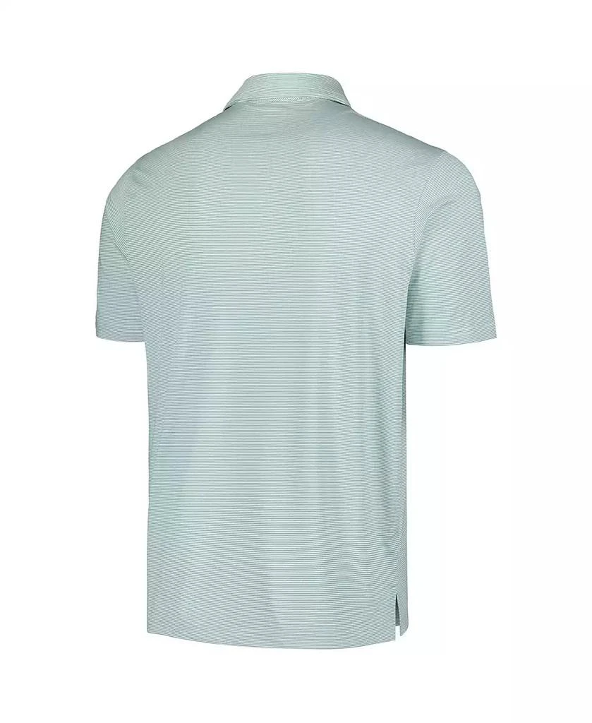 Ahead Men's Green WGC-Dell Technologies Match Play Airstream Essential Feed Striped Polo Shirt 3