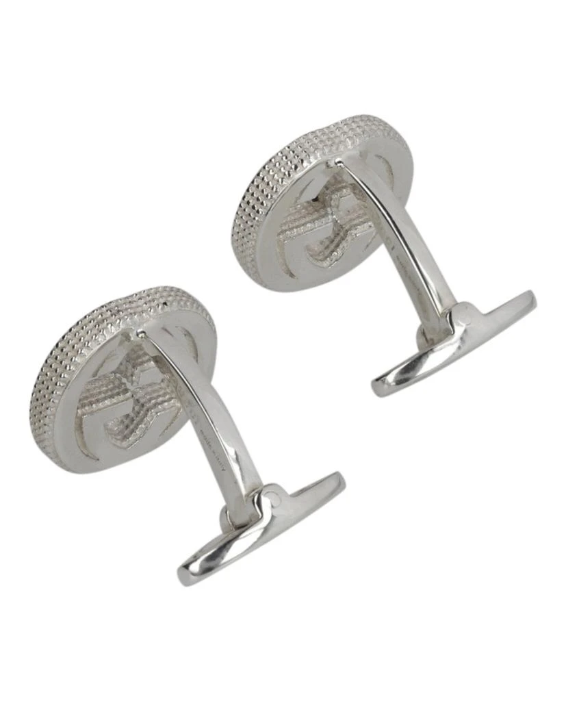 Gucci Sterling Silver Interlocking Cufflinks 2