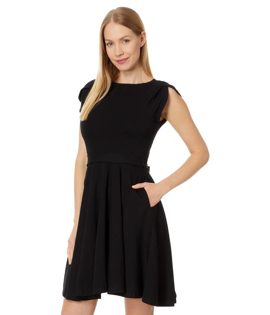 PACT Fit & Flare Petal Sleeve Dress 1