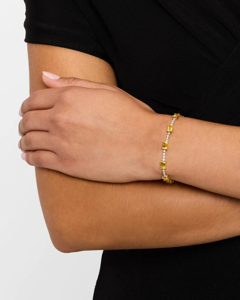 Piranesi 18K Gold Yellow Sapphire and Diamond Bracelet 2