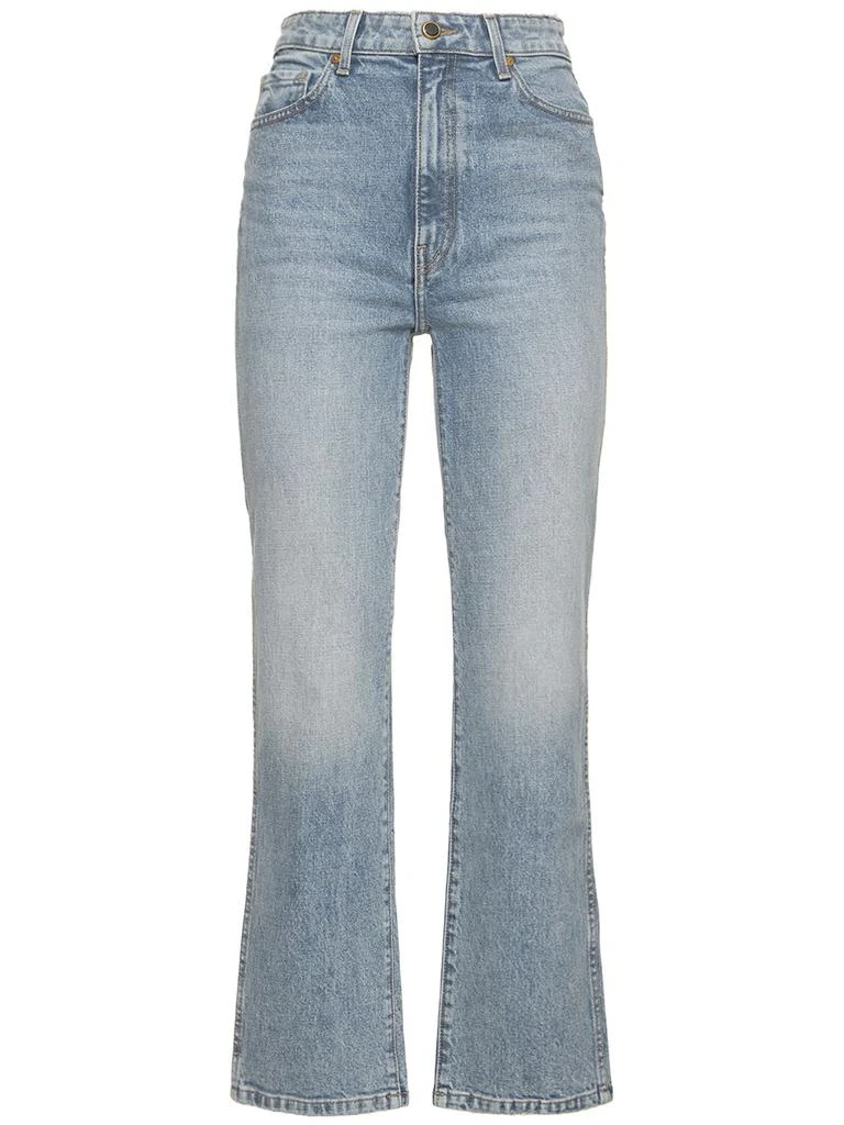 Khaite Abigail Straight Cotton Denim Jeans 1