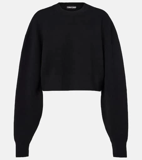Tom Ford Cropped wool and cashmere-blend sweater 1
