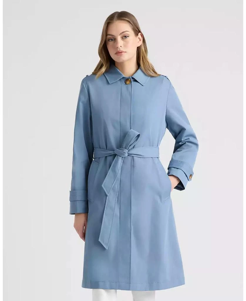 Ellen Tracy Women
s Double Breasted Trench Coat