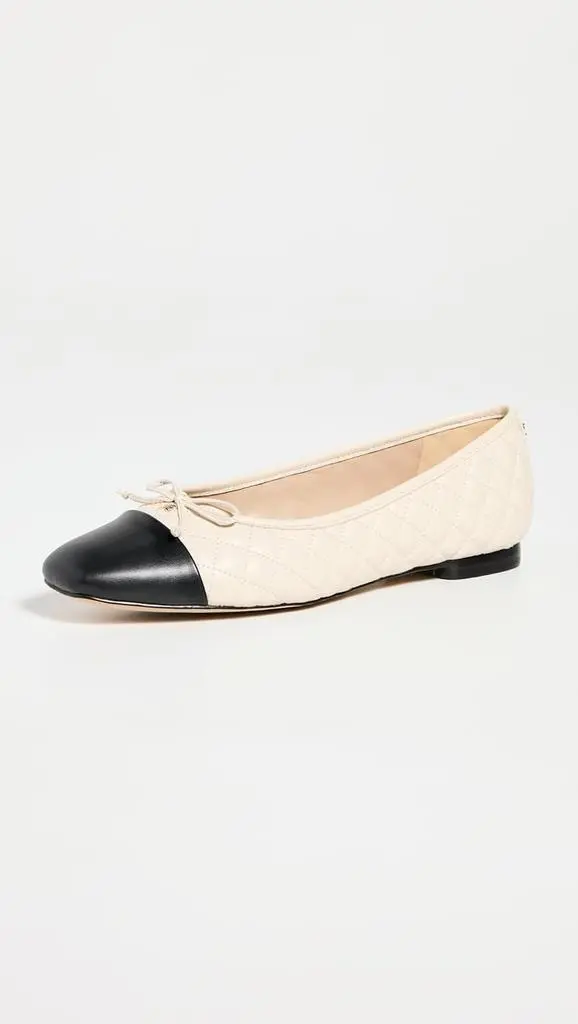 Sam Edelman Sam Edelman Women's Marilyn Ballet Flat Dark Silver Sage 5 Medium 3