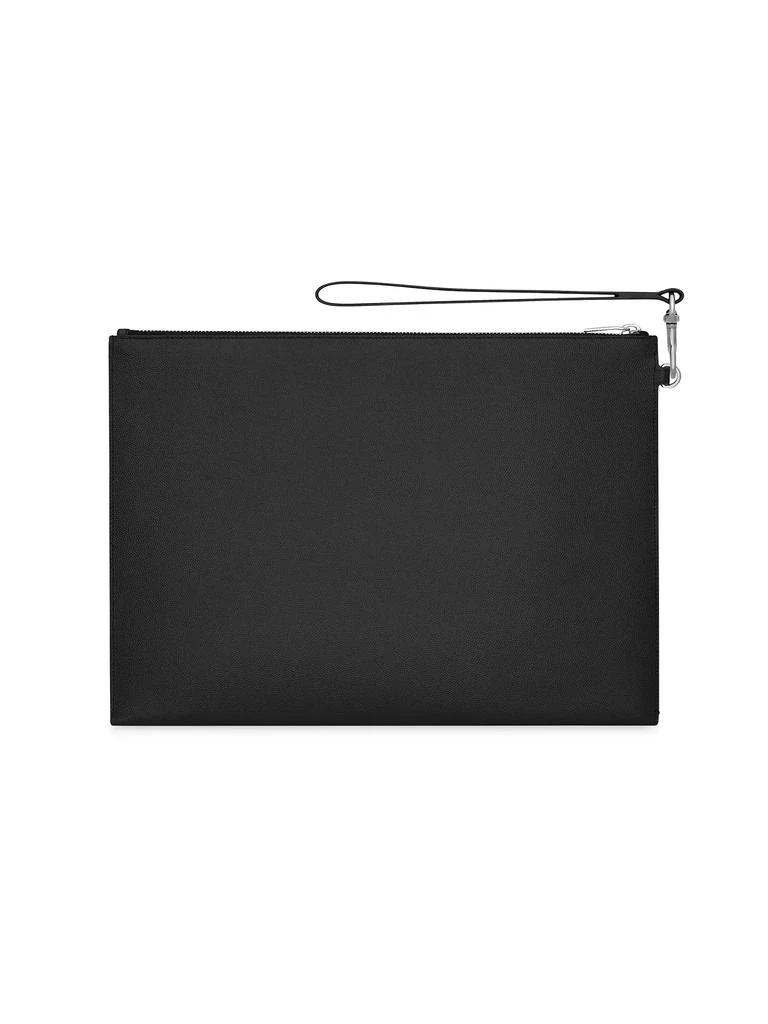 Yves Saint Laurent Saint Laurent Paris Document Holder In Grain De Poudre Embossed Leather 2