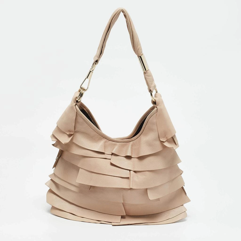 Yves Saint Laurent Blush Pink Leather Small St Tropez Hobo – On