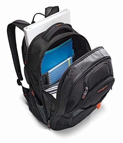 Samsonite Samsonite Tectonic 2 Large Backpack, Black/Orange, 18 x 13.3 x 8.6 4